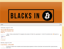 Tablet Screenshot of blacksinbitcoin.com